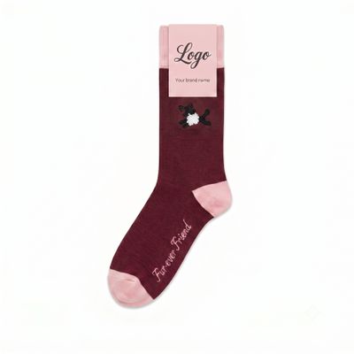 Custom Premium Cotton Crew Socks - Detail A